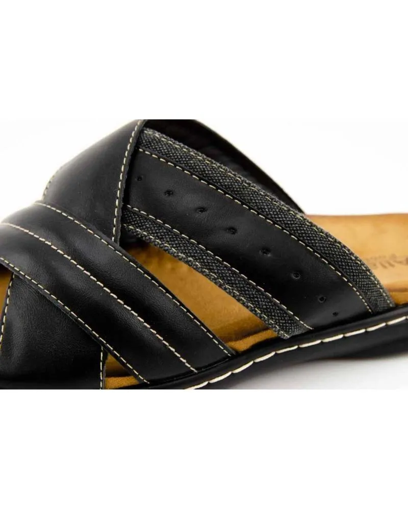 Sandalias de Hombre L&R SHOES GENERICO - SANDALIAS 11877-6 HOMBRE NEGRO