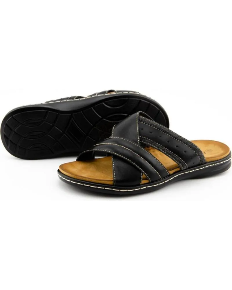 Sandalias de Hombre L&R SHOES GENERICO - SANDALIAS 11877-6 HOMBRE NEGRO